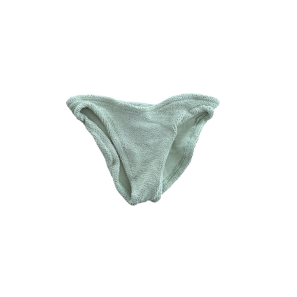 Hunza G Textured Bikini Bottom in Mint Green